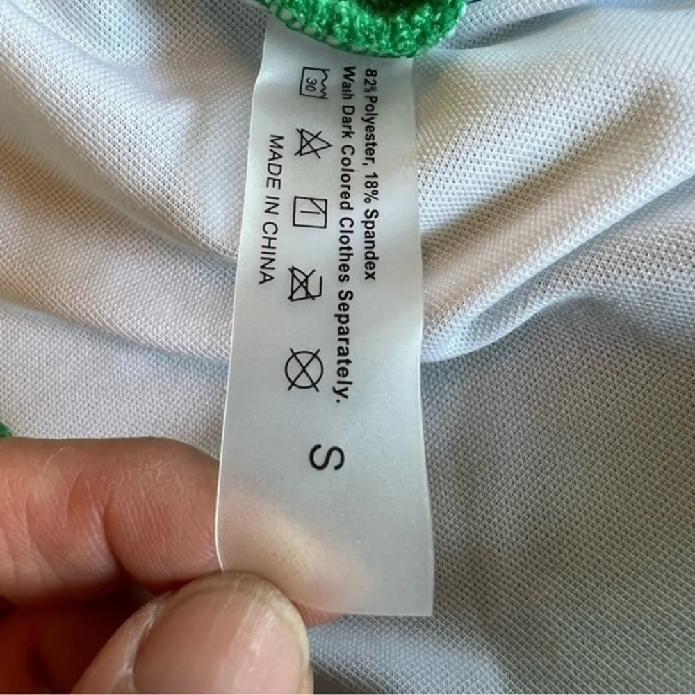 Ribbed Green High Waisted Cheeky Bikini Bottom